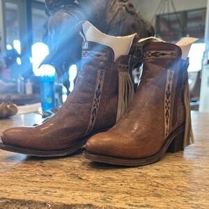 Corral Boots - fringe booties